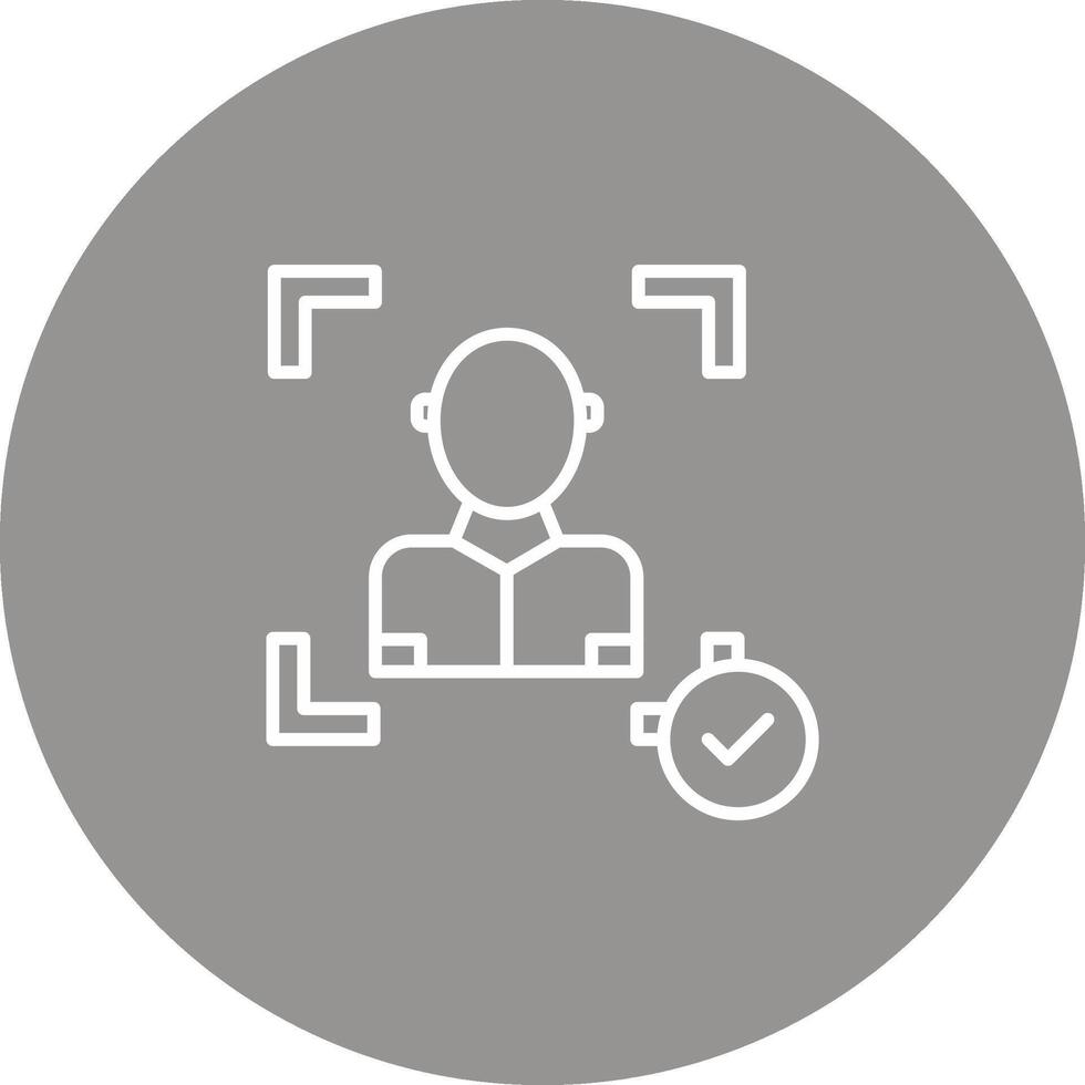 Face Scan Icon Design Symbol vector