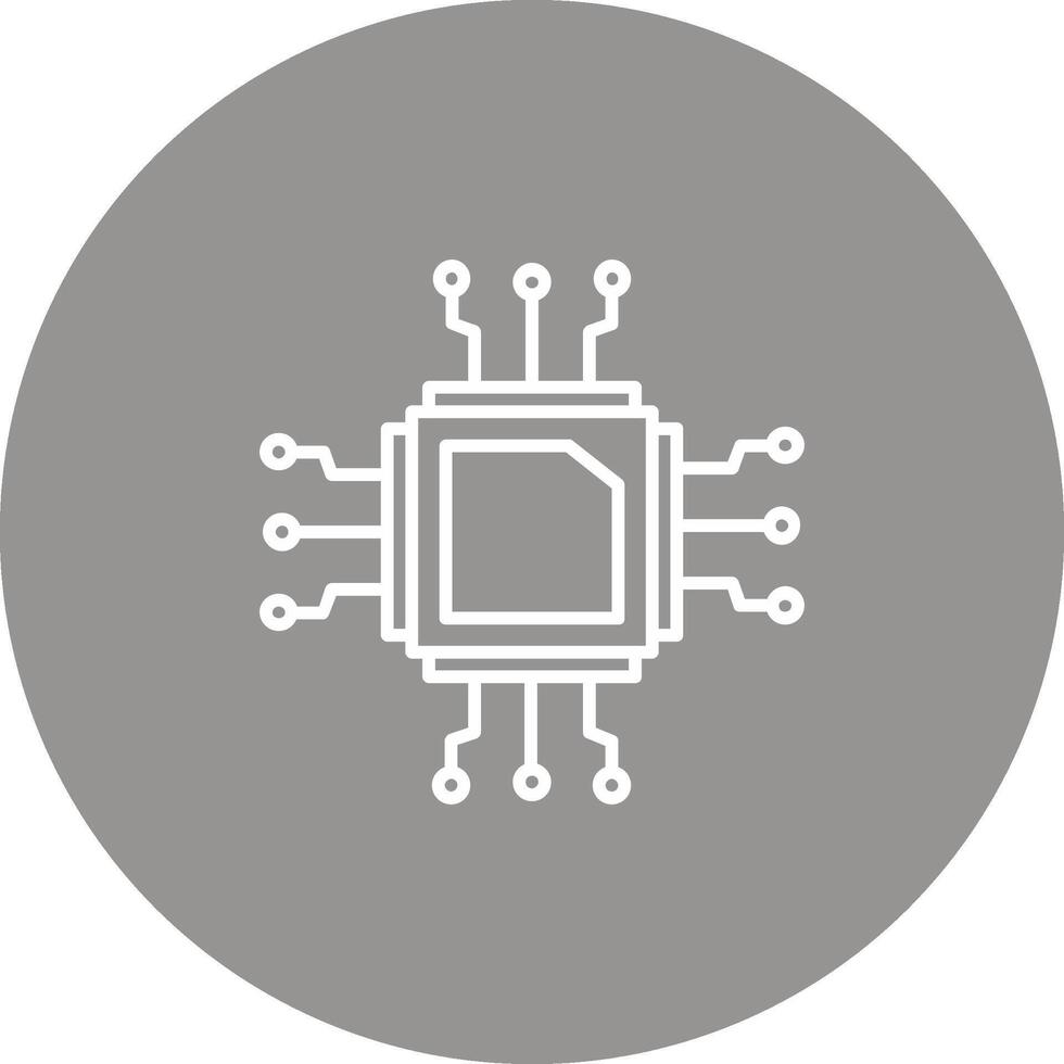 Cpu Icon Design Symbol vector