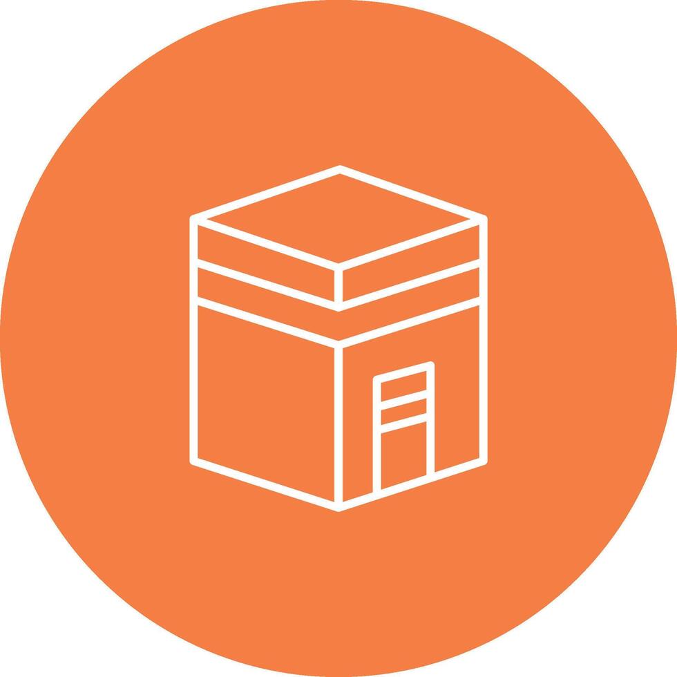 Kaaba Icon Design Symbol vector