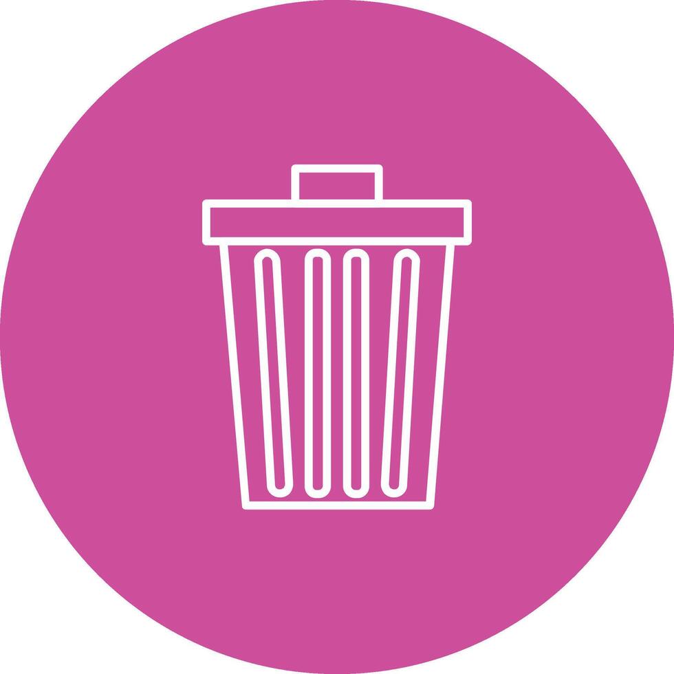 Dustbin Icon Design Symbol vector