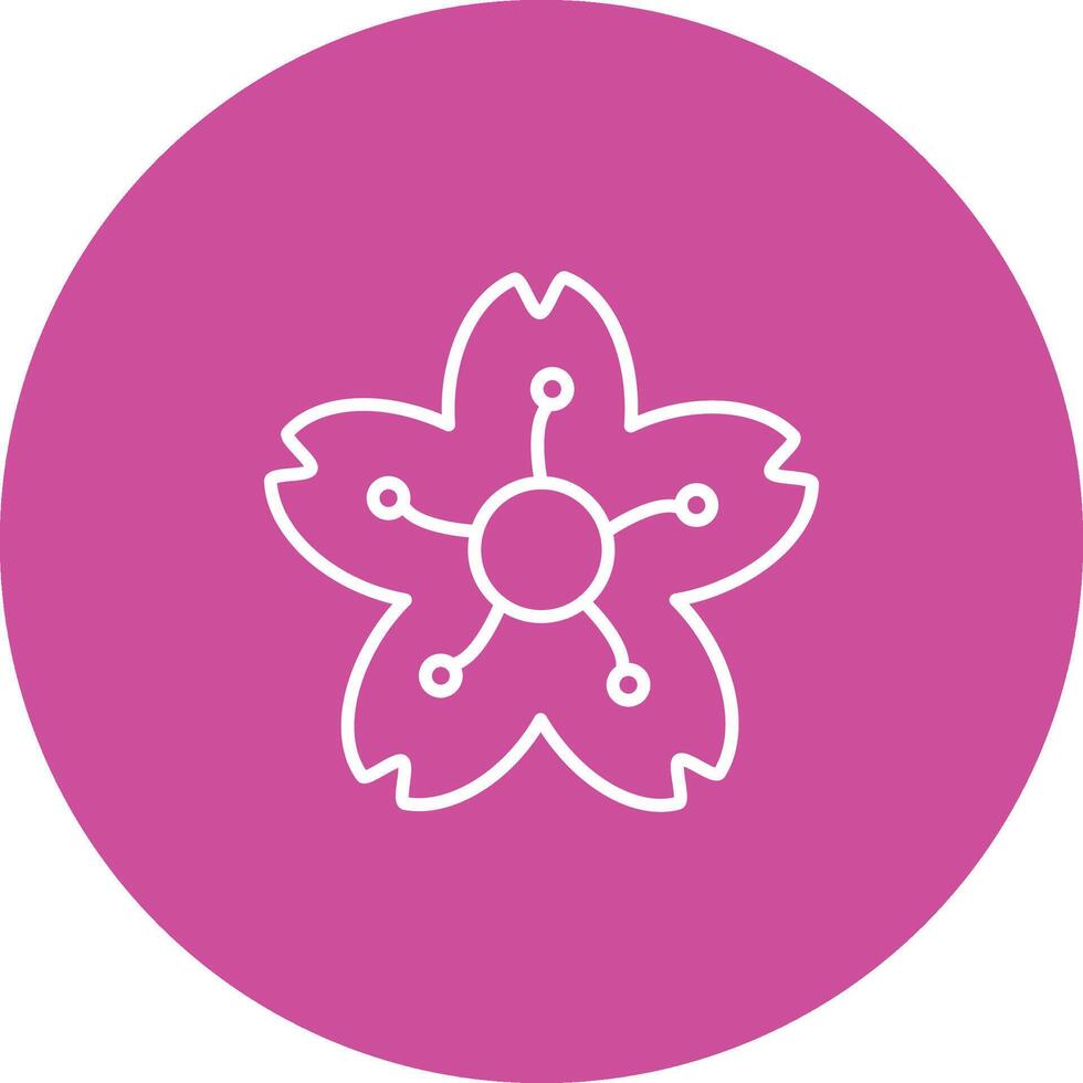 Cherry Blossom Icon Design Symbol vector