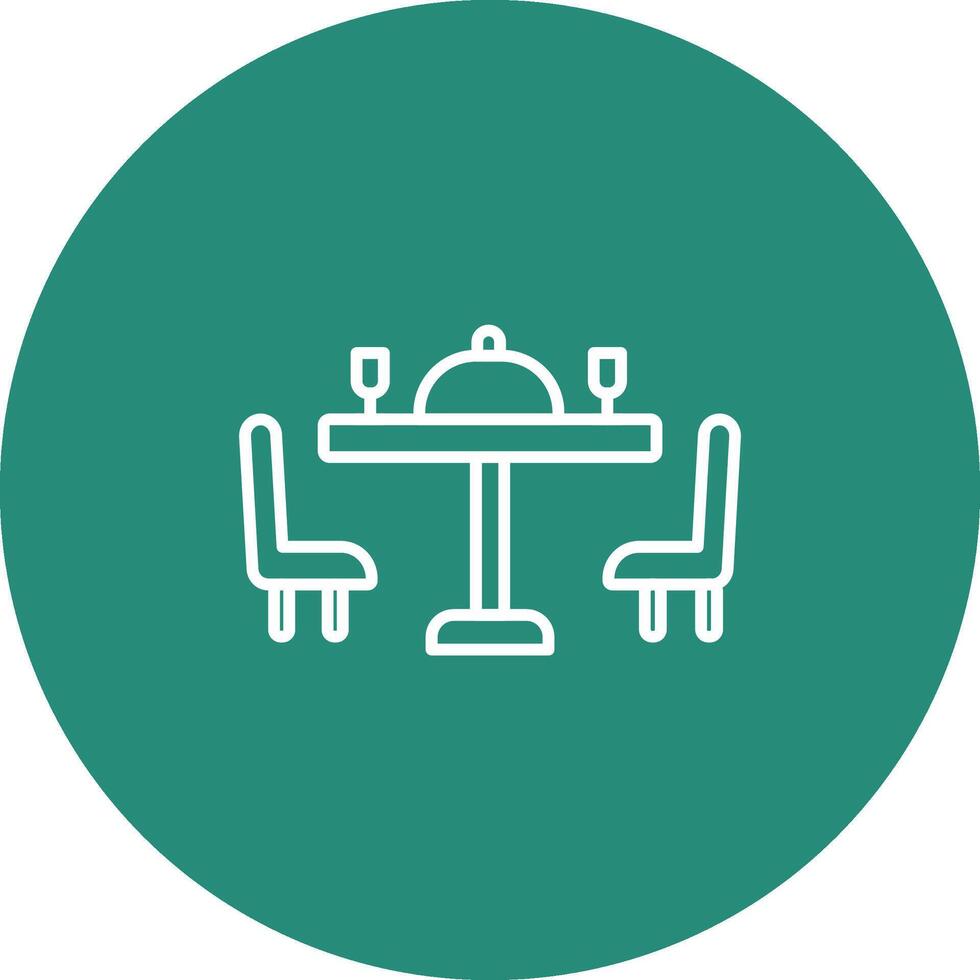 Dining Table Icon Design Symbol vector