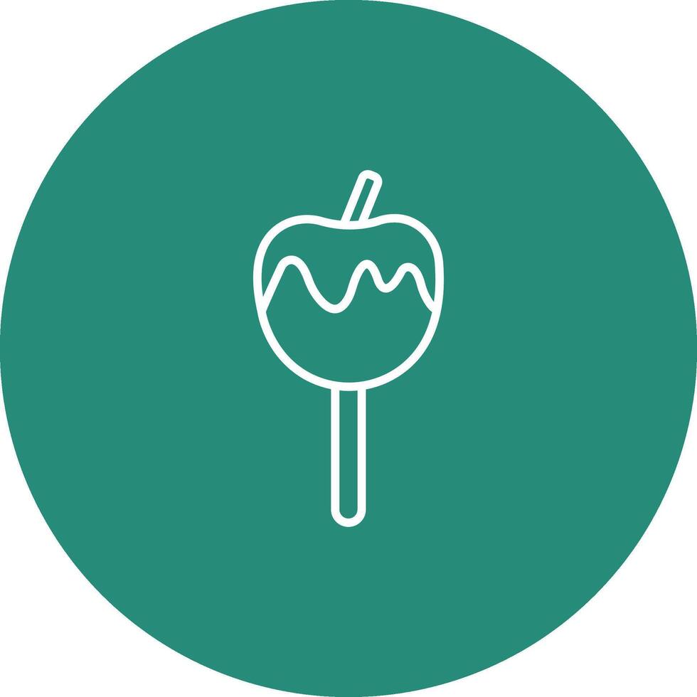 Caramelized Apple Icon Design Symbol vector