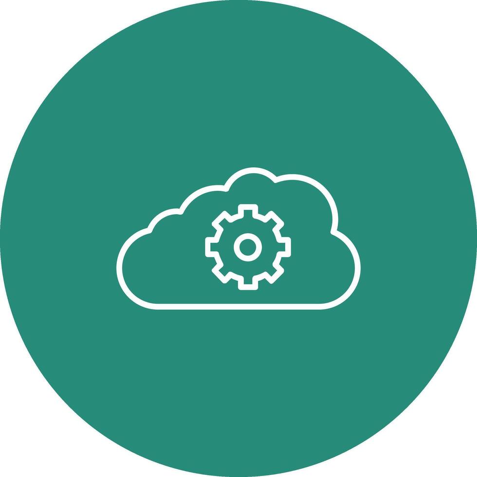Cloud Storage Icon Design Symbol vector