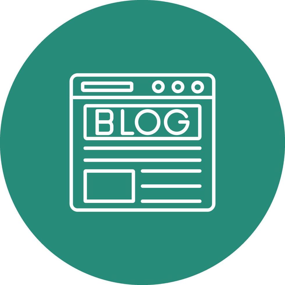 Blog Icon Design Symbol vector