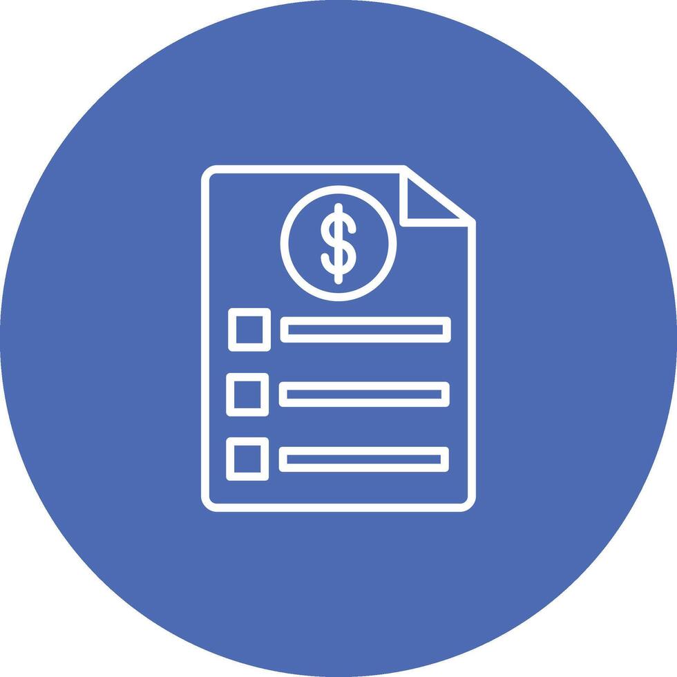 Bill Icon Design Symbol vector