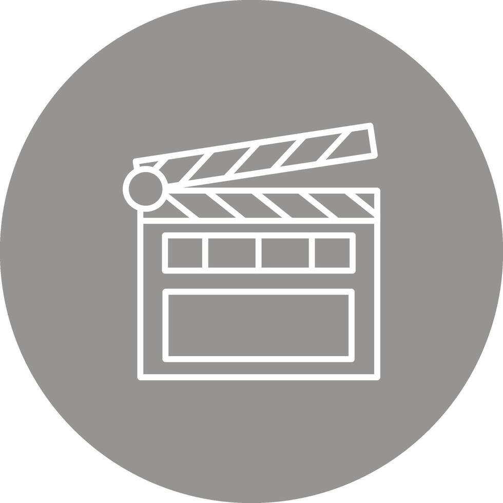 Clapperboard Icon Design Symbol vector