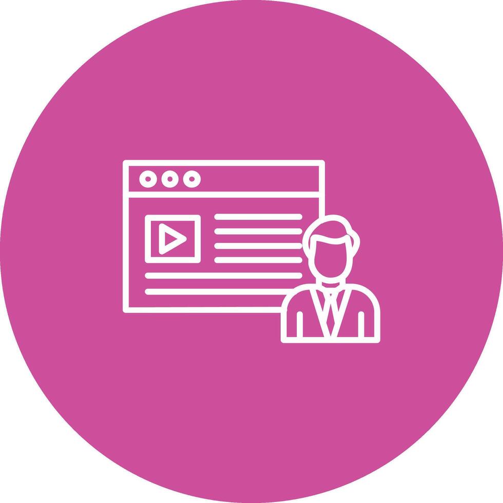 Content Creator Icon Design Symbol vector