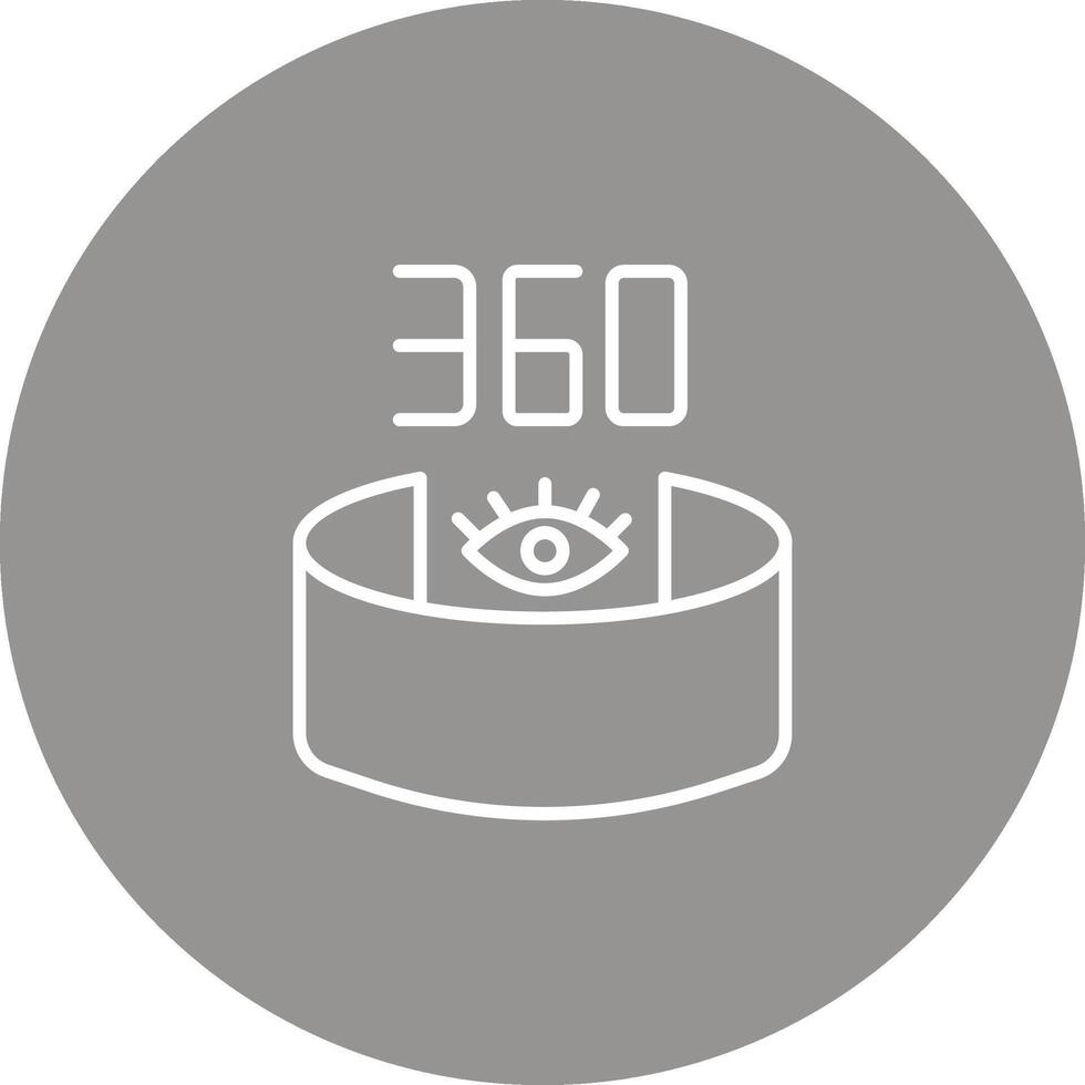 360 View Icon Design Symbol vector