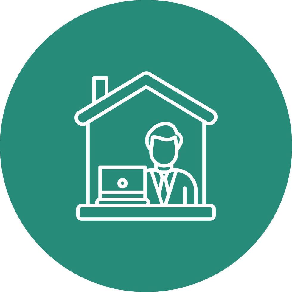 Work From Home Icon Design Symbol vector