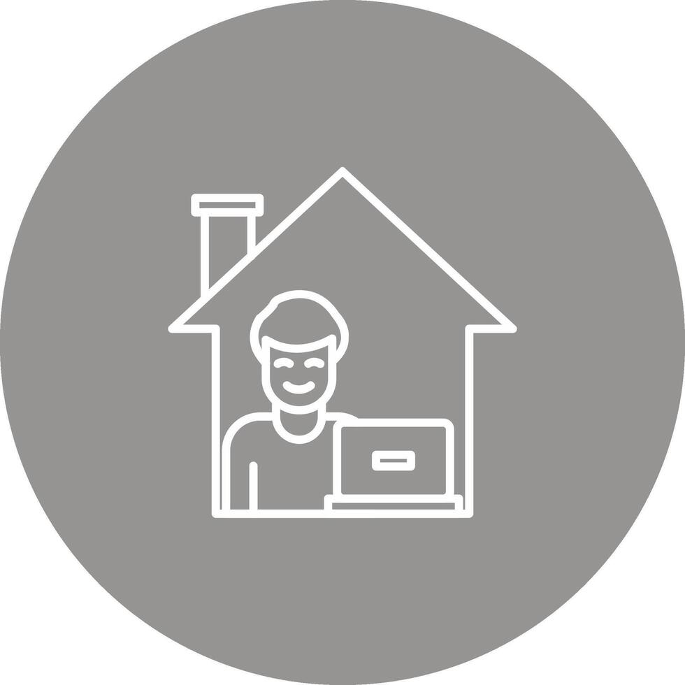 Work From Home Icon Design Symbol vector