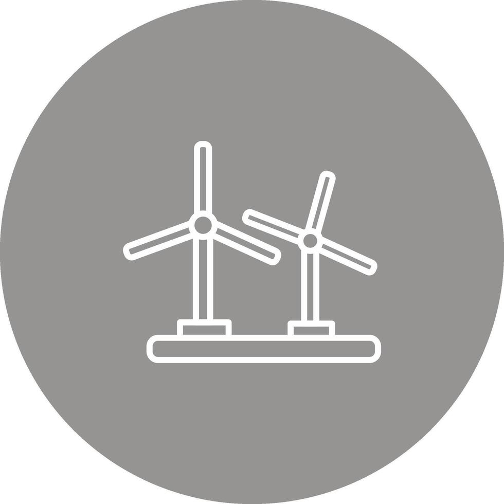 Wind Turbine Icon Design Symbol vector