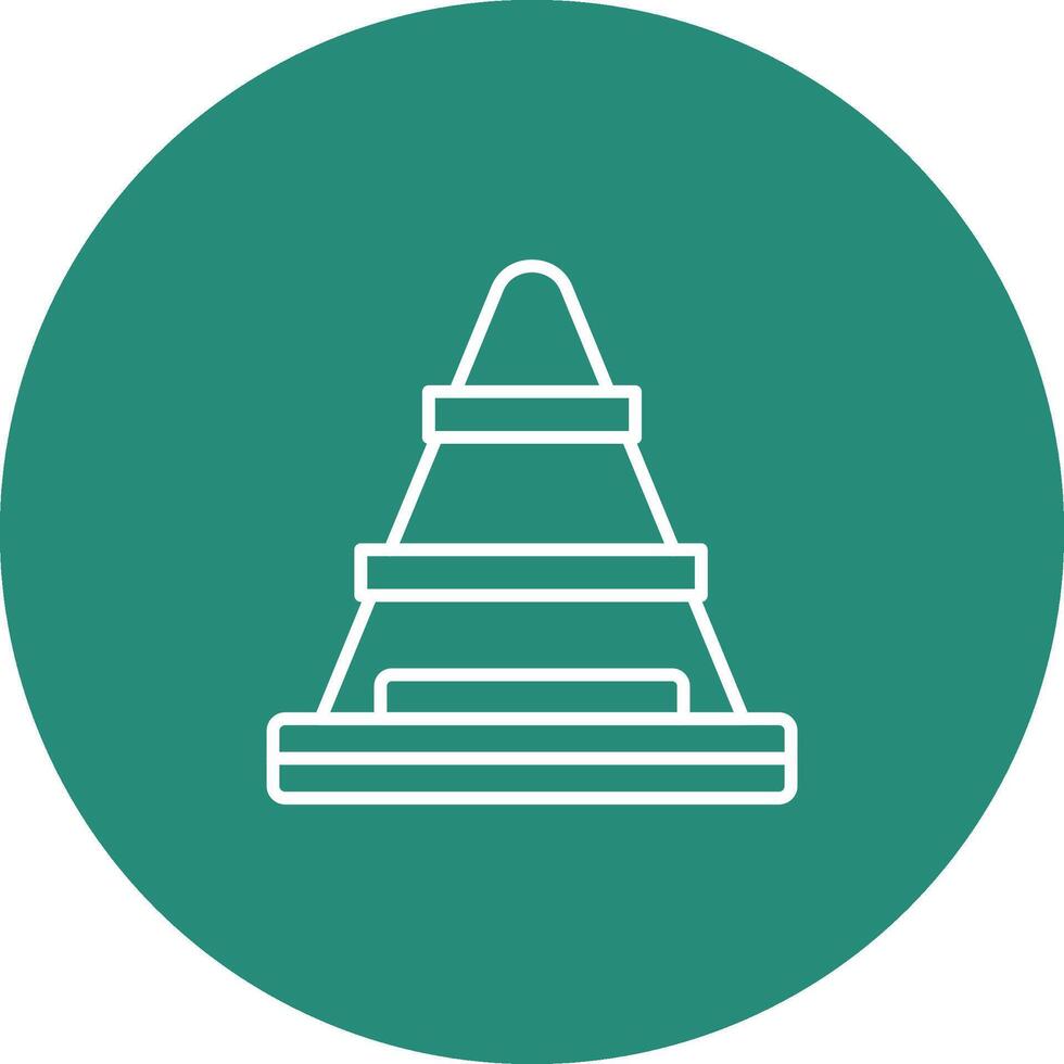 Traffic Cone Icon Design Symbol vector