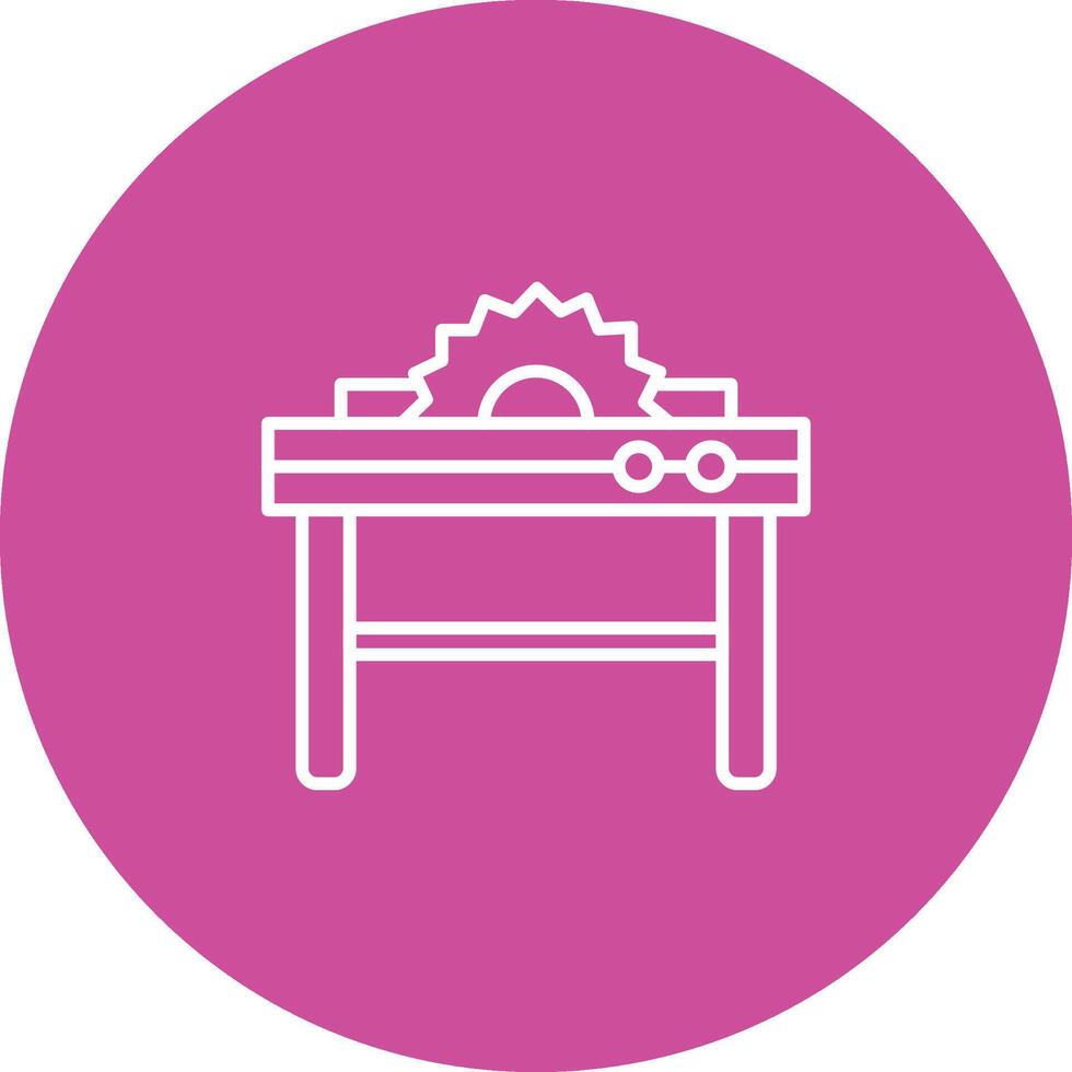 Table Saw Icon Design Symbol vector