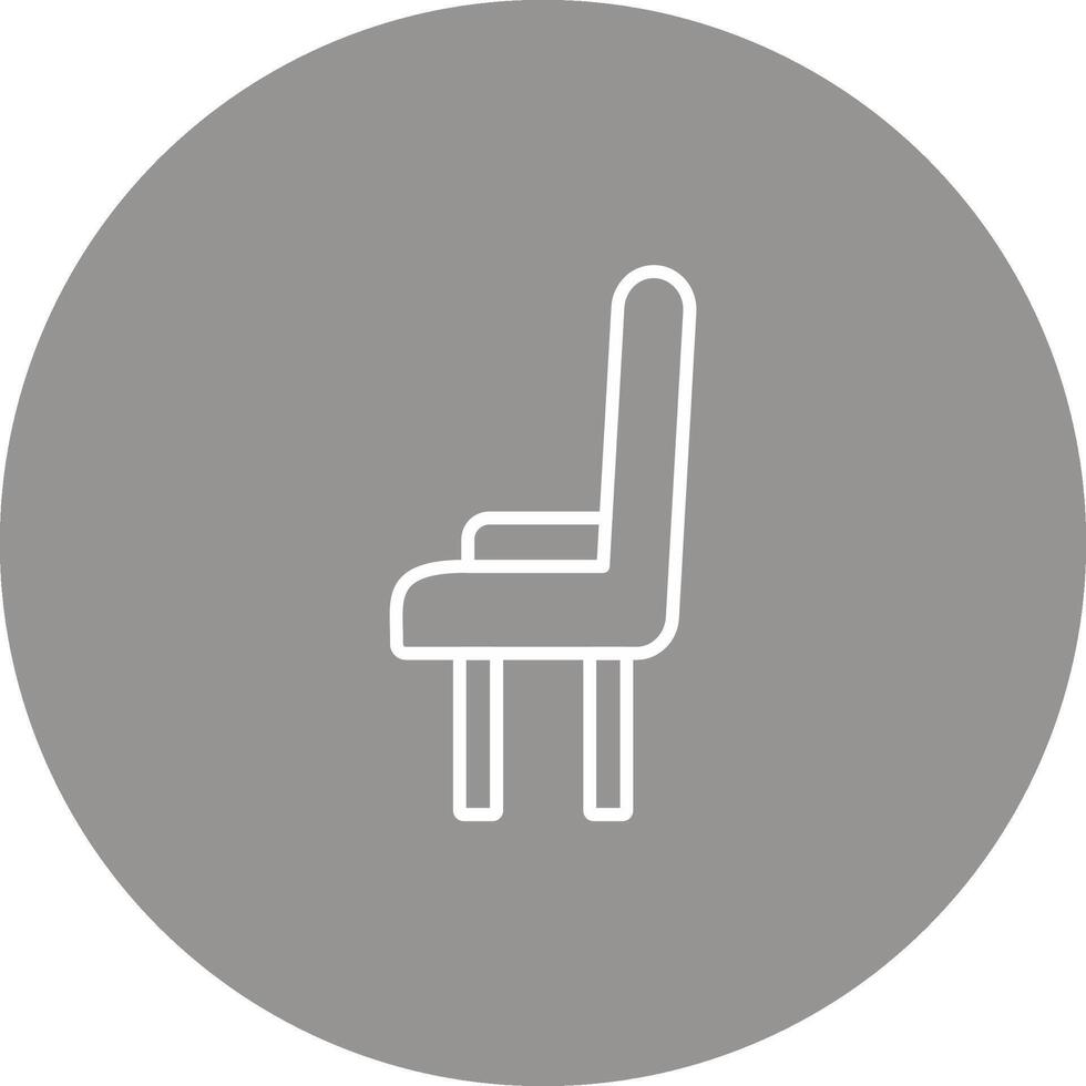 Dining Chair Icon Design Symbol vector