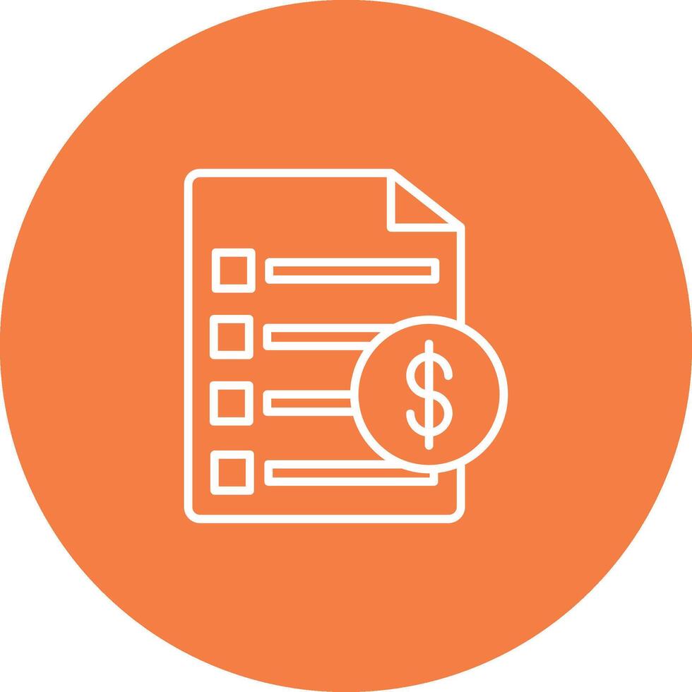 Invoice Icon Design Symbol vector