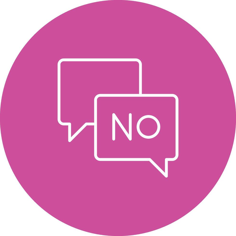 Say No Icon Design Symbol vector