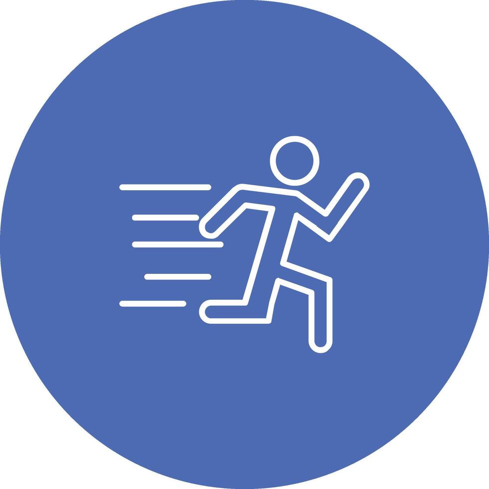 Running Icon Design Symbol vector