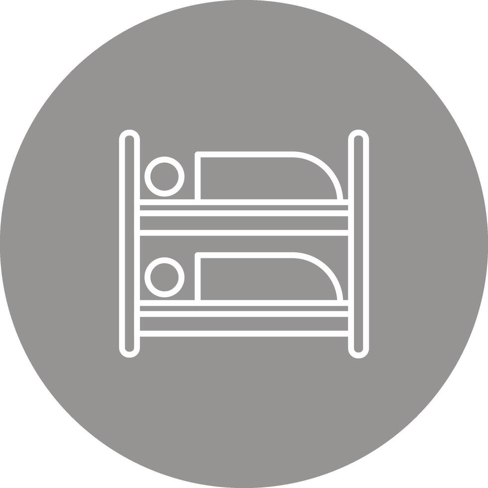 Bunk Bed Icon Design Symbol vector