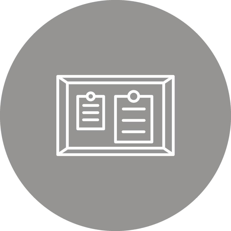 Noticeboard Icon Design Symbol vector