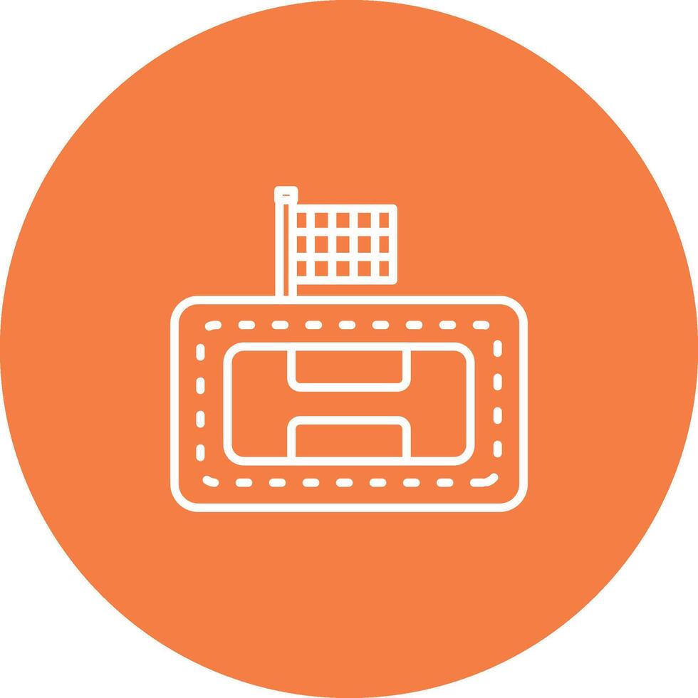 Race Track Icon Design Symbol vector
