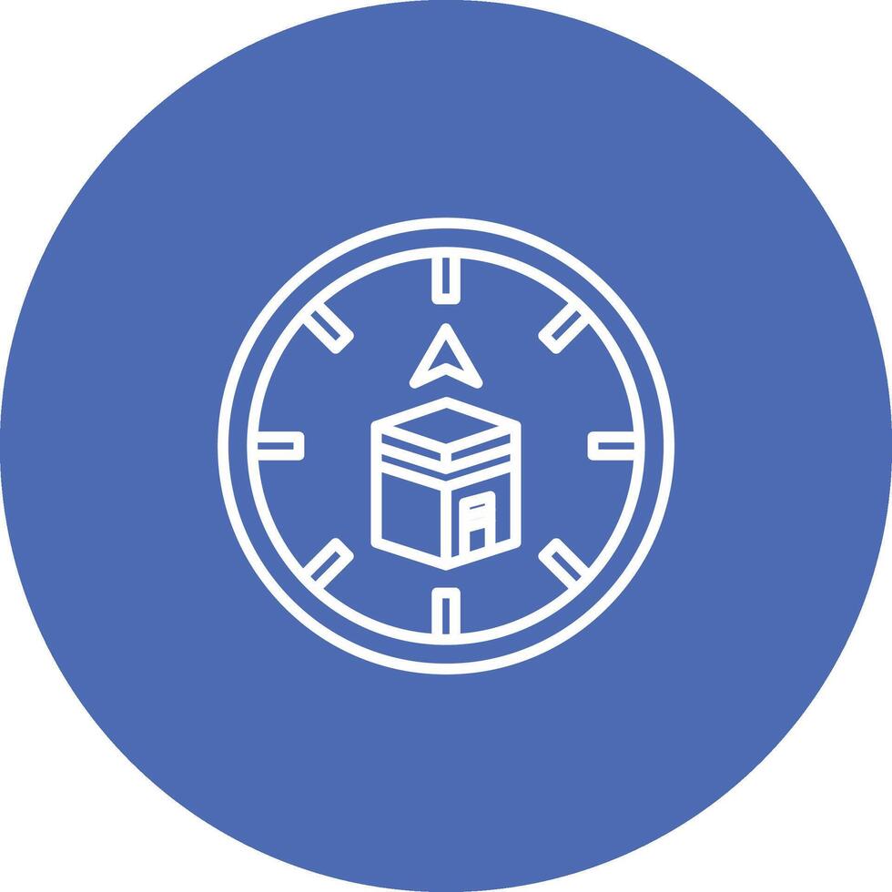 Qibla Icon Design Symbol vector