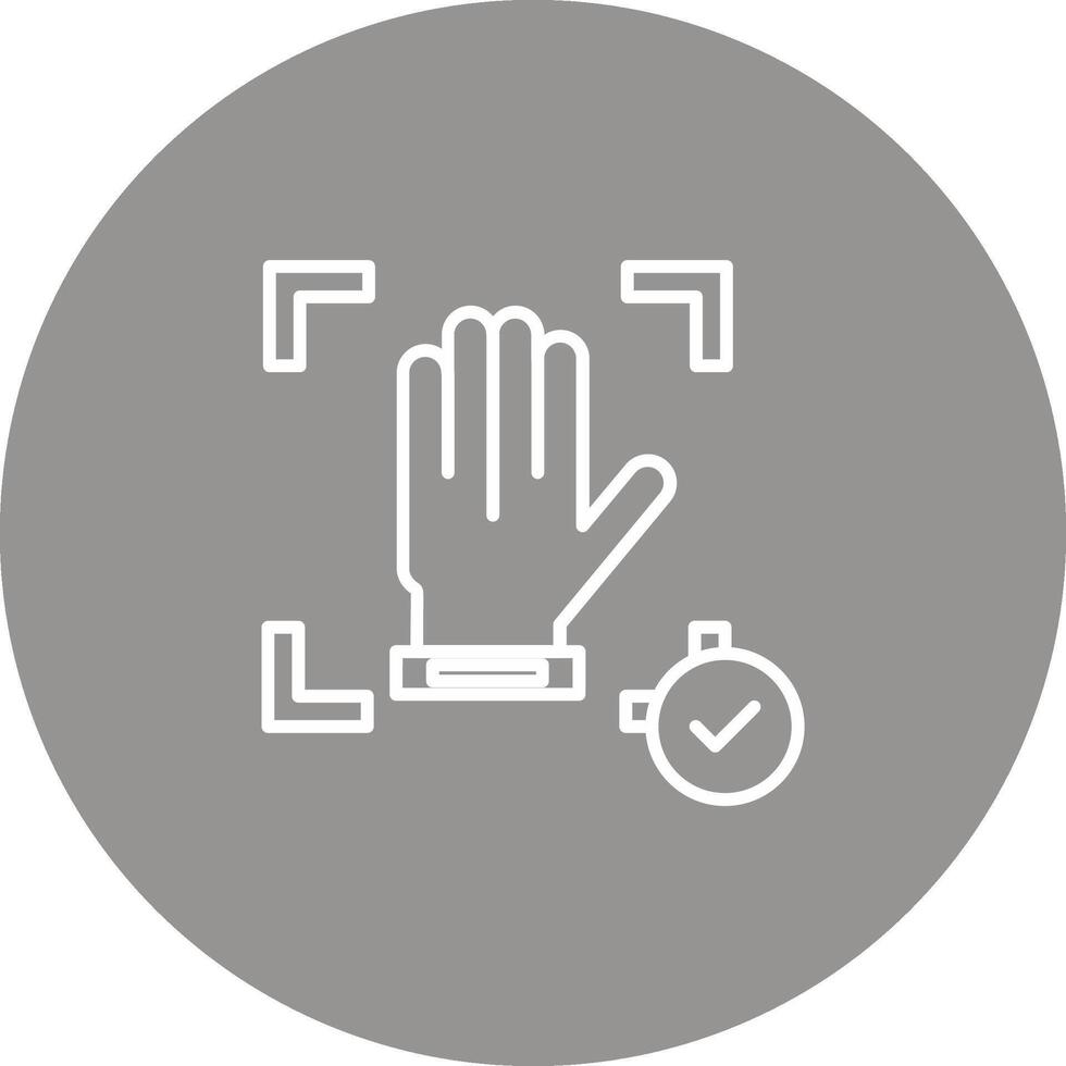 Hand Recognition Icon Design Symbol vector