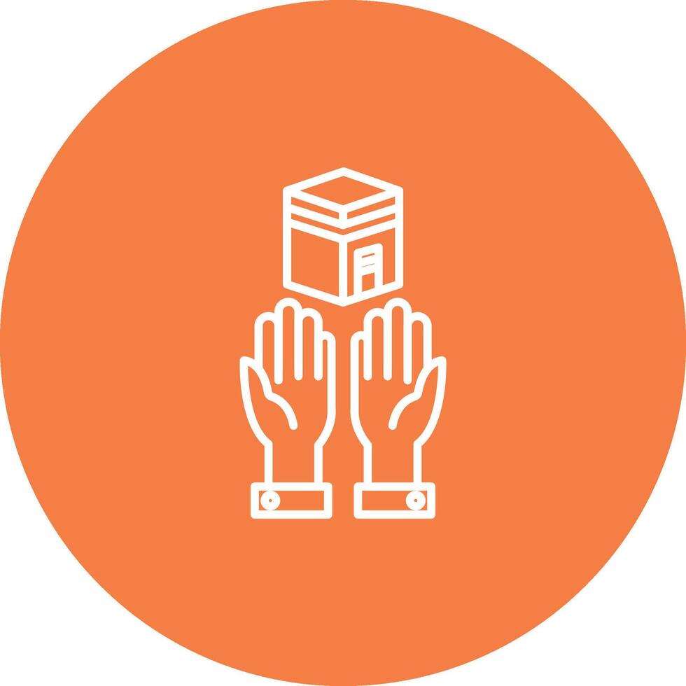 Prayer Icon Design Symbol vector
