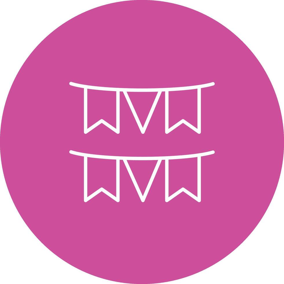 Garland Icon Design Symbol vector