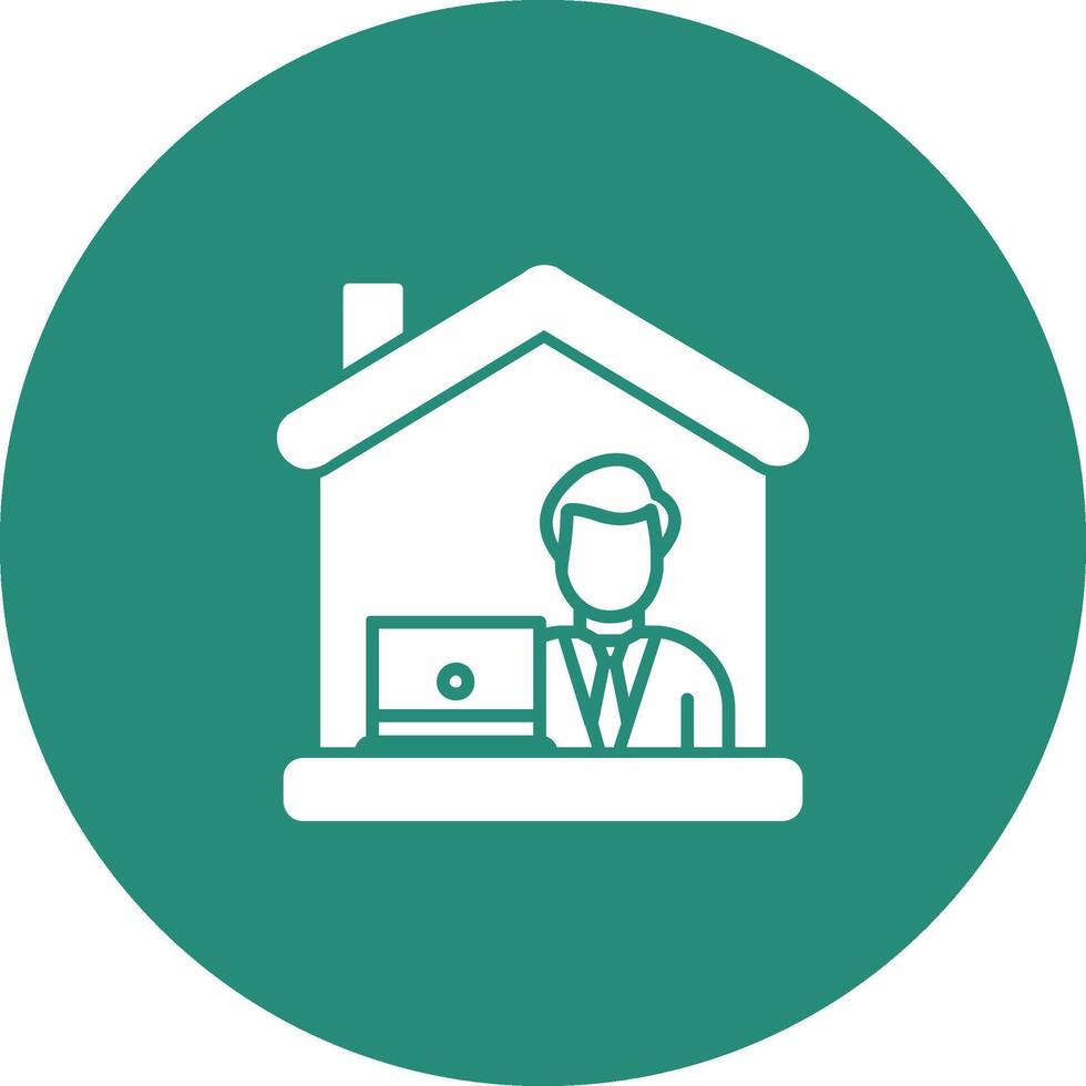 Work From Home Icon Design Symbol vector