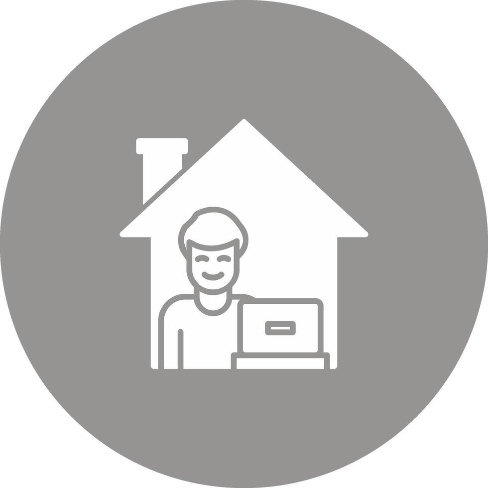 Work From Home Icon Design Symbol vector