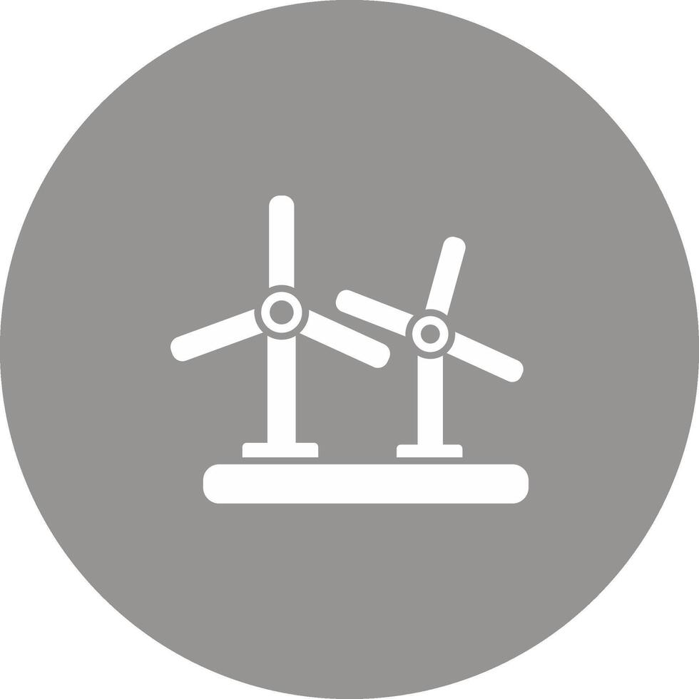 Wind Turbine Icon Design Symbol vector