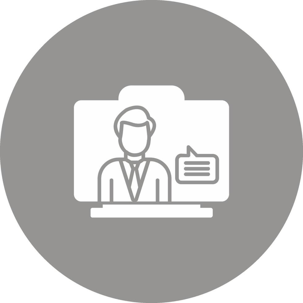 Virtual Assistant Icon Design Symbol vector