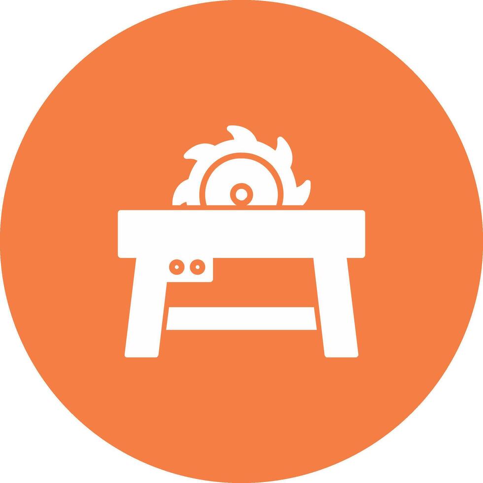 Table Saw Icon Design Symbol vector