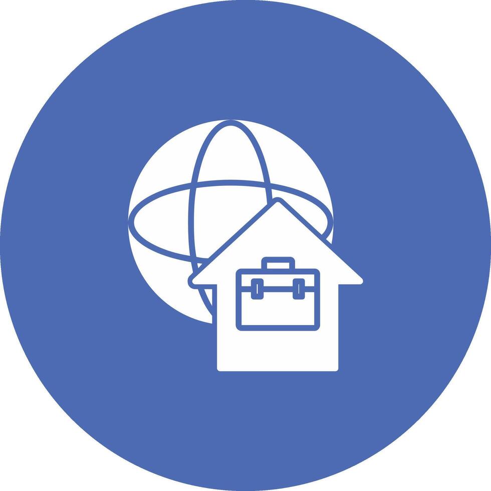 Remote Working Icon Design Symbol vector