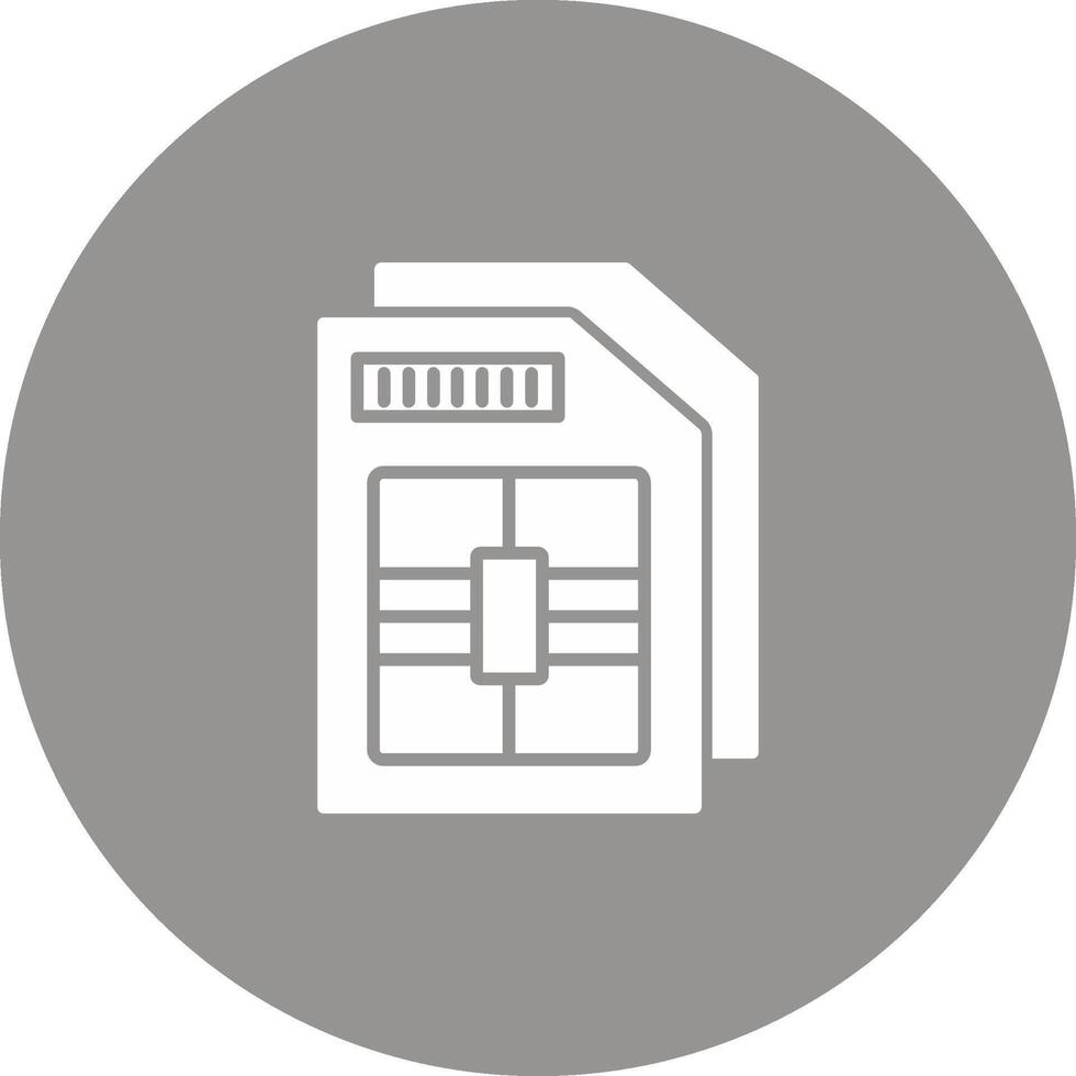 Sim Card Icon Design Symbol vector
