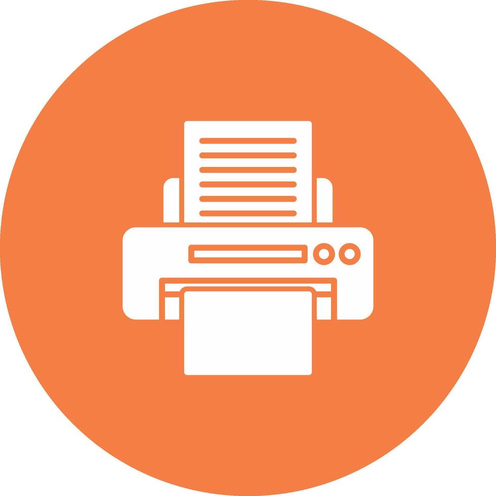 Printer Icon Design Symbol vector