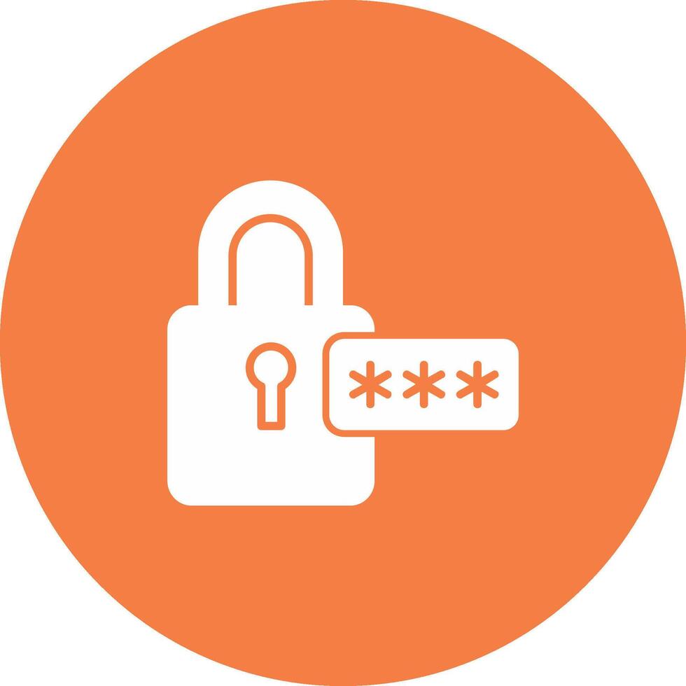 Password Icon Design Symbol vector