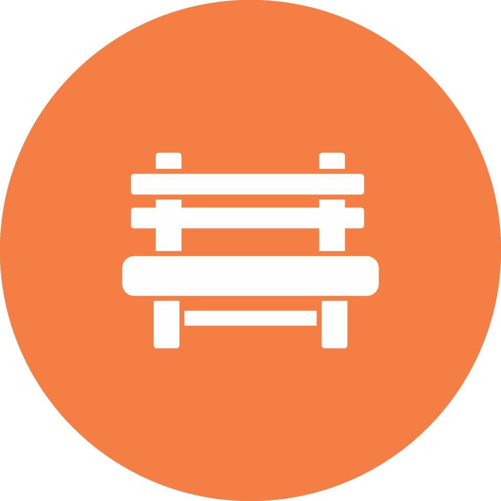 Bench Icon Design Symbol vector
