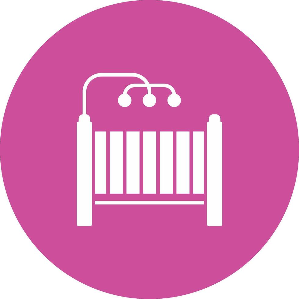Baby Crib Icon Design Symbol vector