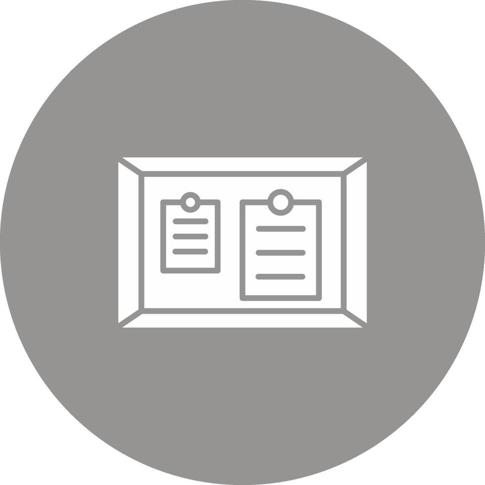 Noticeboard Icon Design Symbol vector