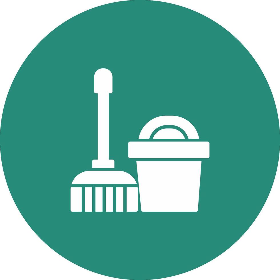 Mop Icon Design Symbol vector