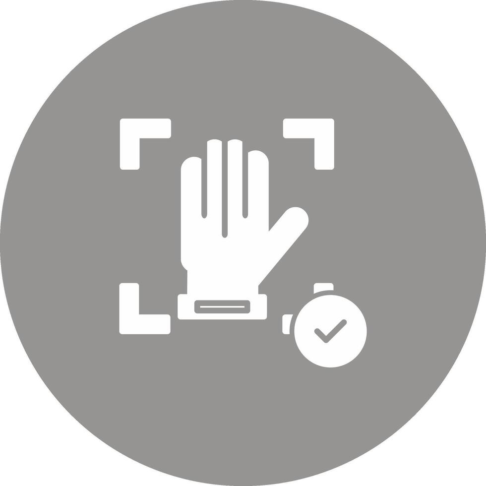 Hand Recognition Icon Design Symbol vector