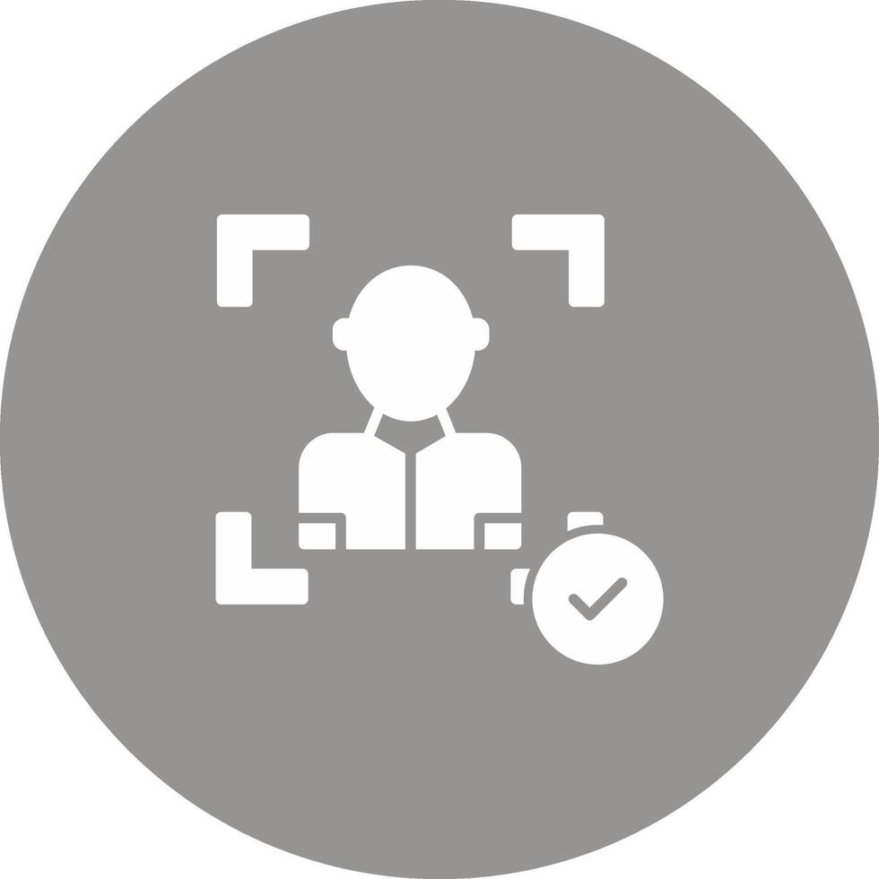 Face Scan Icon Design Symbol vector
