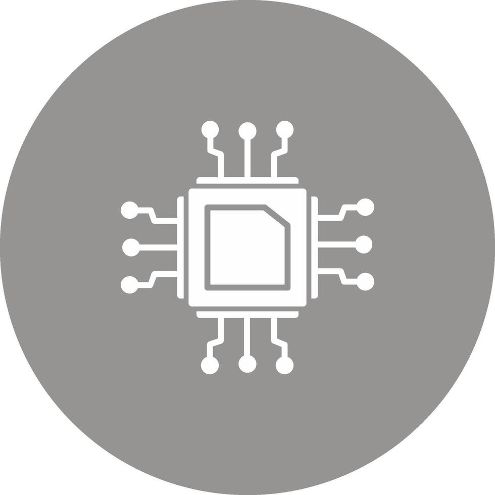Cpu Icon Design Symbol vector