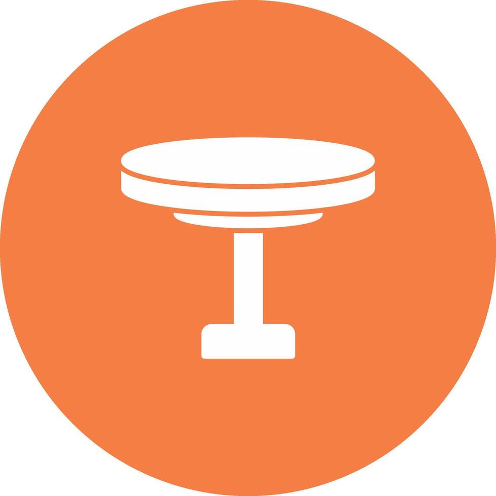 Round Table Icon Design Symbol vector