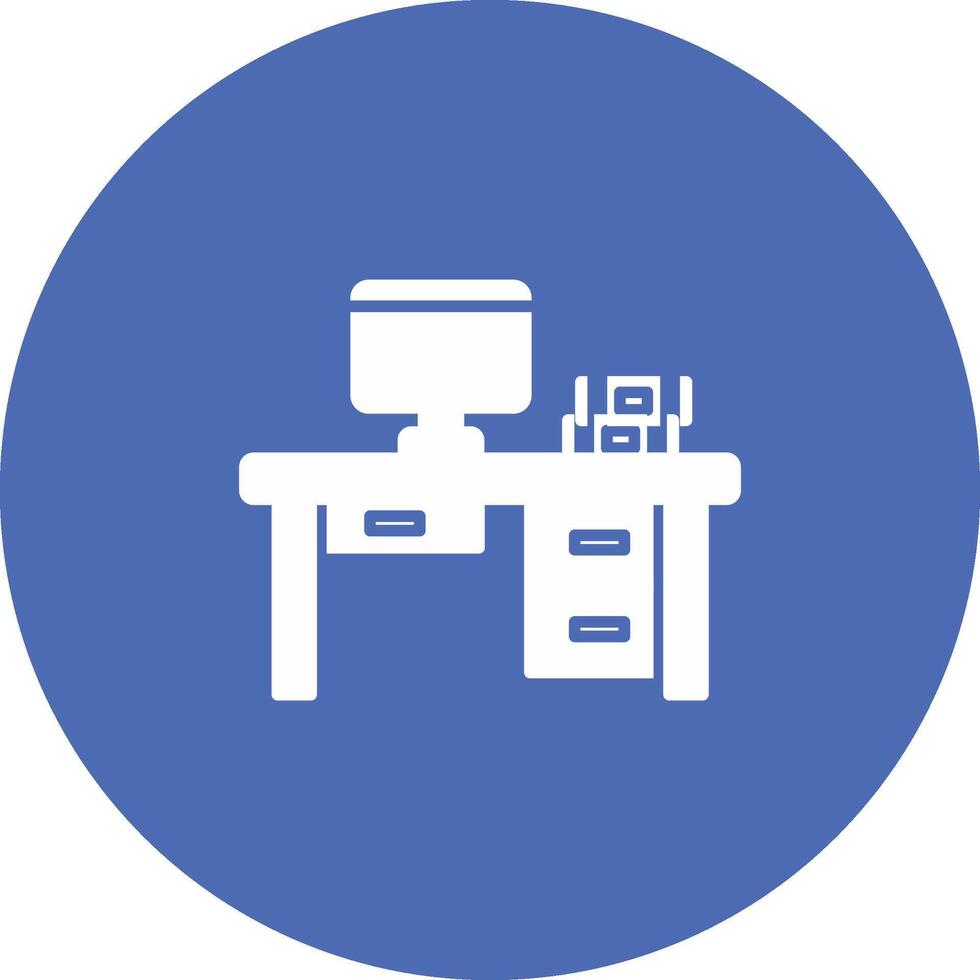 Desk Icon Design Symbol vector