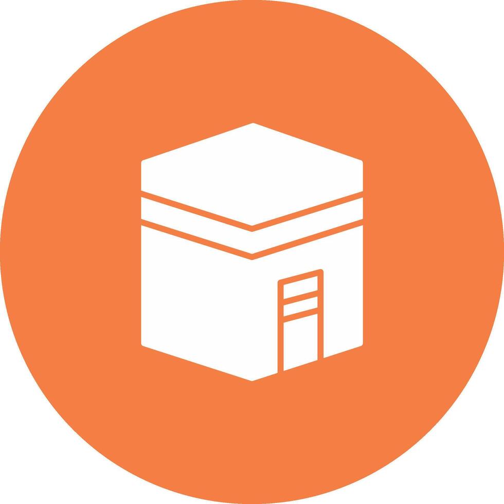 Kaaba Icon Design Symbol vector
