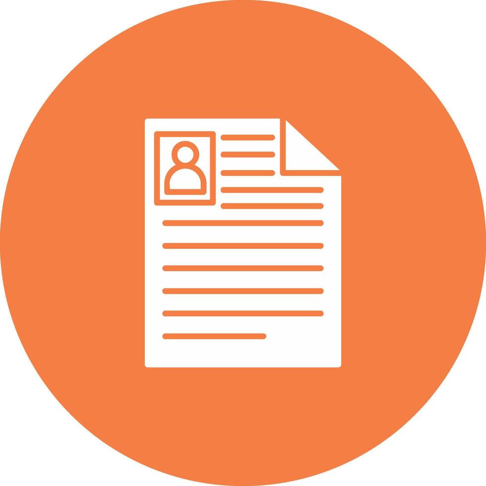 Curriculum Vitae Icon Design Symbol vector