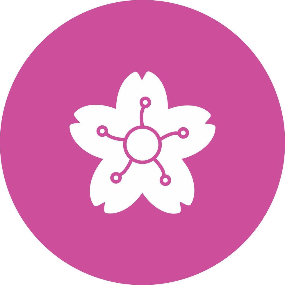 Cherry Blossom Icon Design Symbol vector